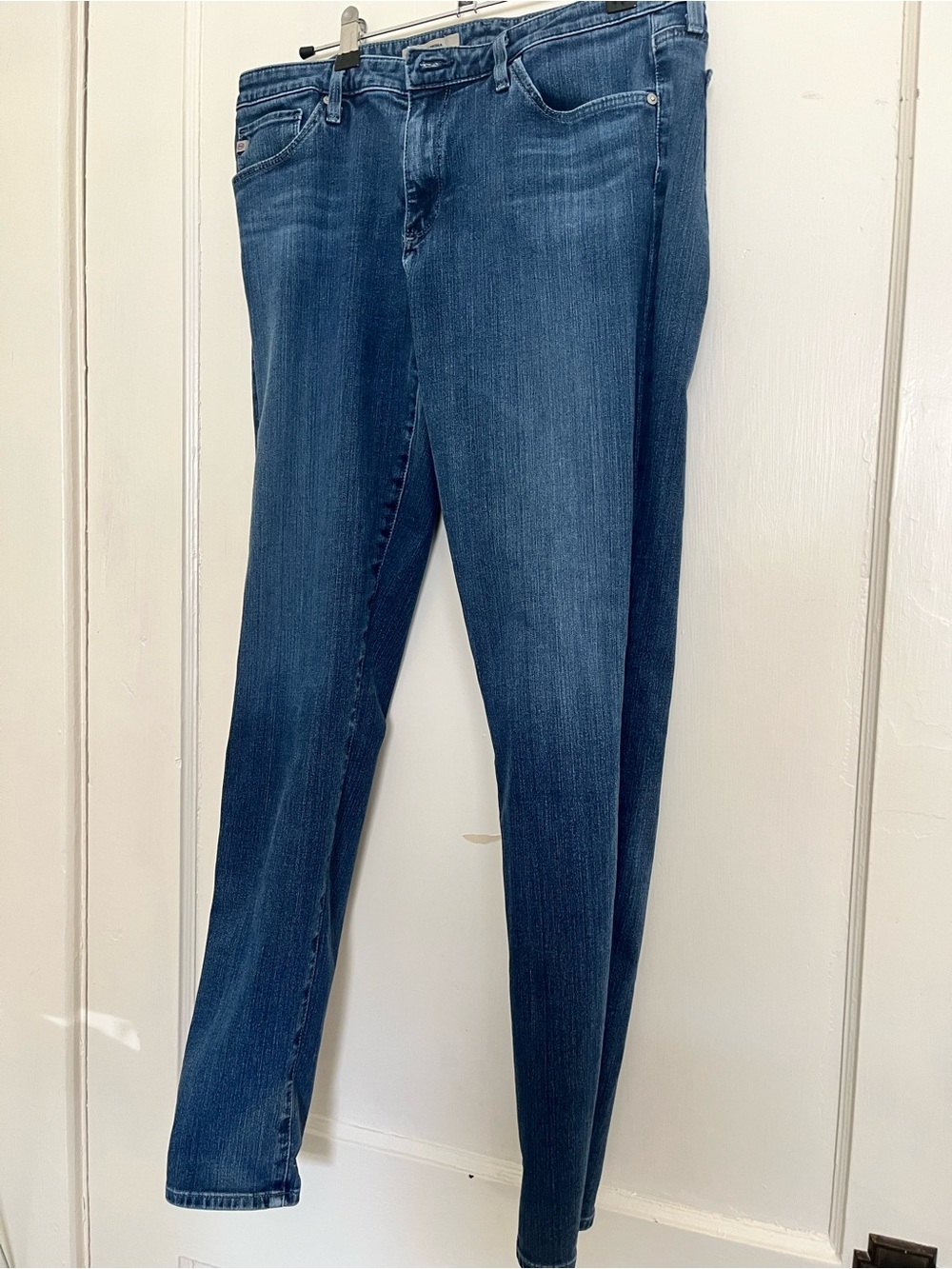 Ag Adriano Goldschmied Skinny Jeans in Mid Blue